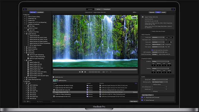 使用Mac Compressor 转换视频格式