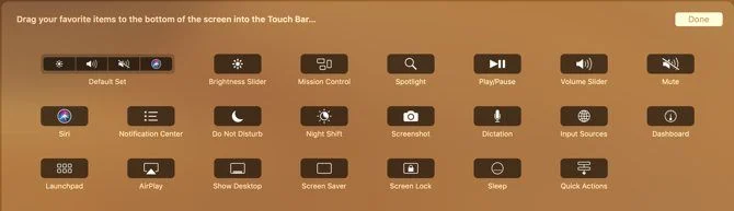 自定义MacBook Pro Touch Bar
