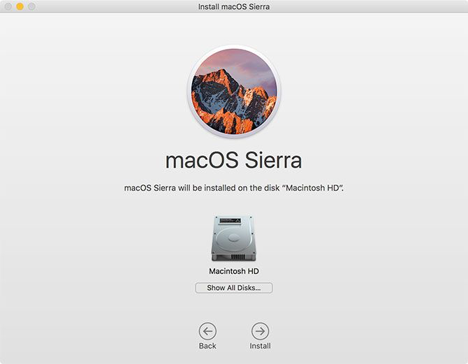 安装macos sierra