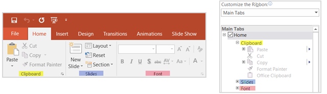 Office2016 色带格式