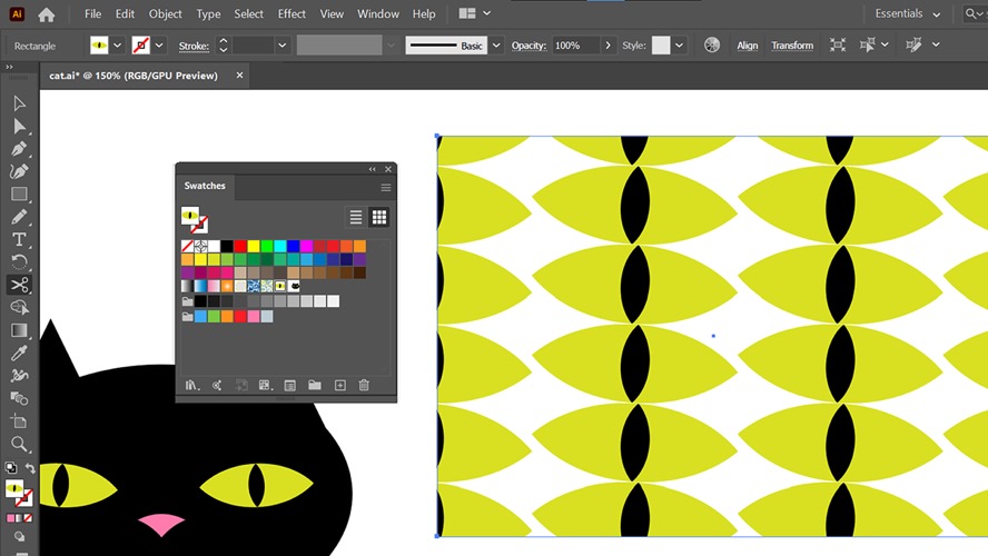 3-illustrator Mac用作样本的猫眼.jpg