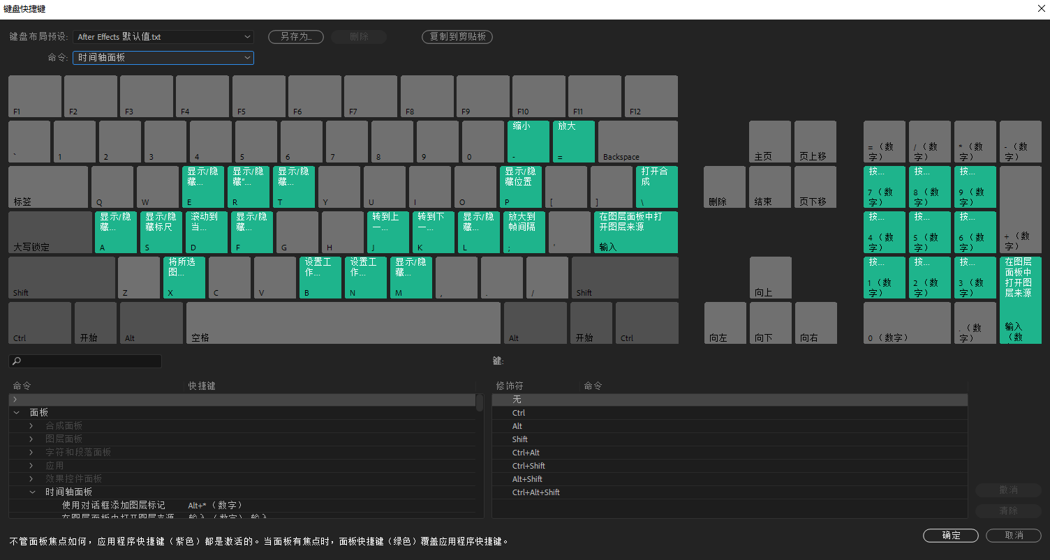 After Effects快捷键面板.png