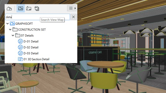 Archicad for Mac导航器搜索
