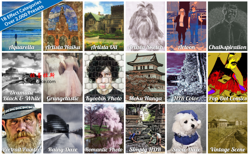 JixiPix Premium Pack 1.1.8 for Mac 照片特效处理软件套装 破解版下载