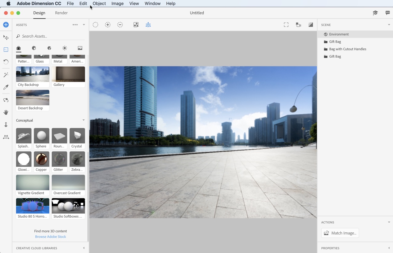 Adobe Dimension CC 2018 for Mac 3D设计和模型软件 破解版下载