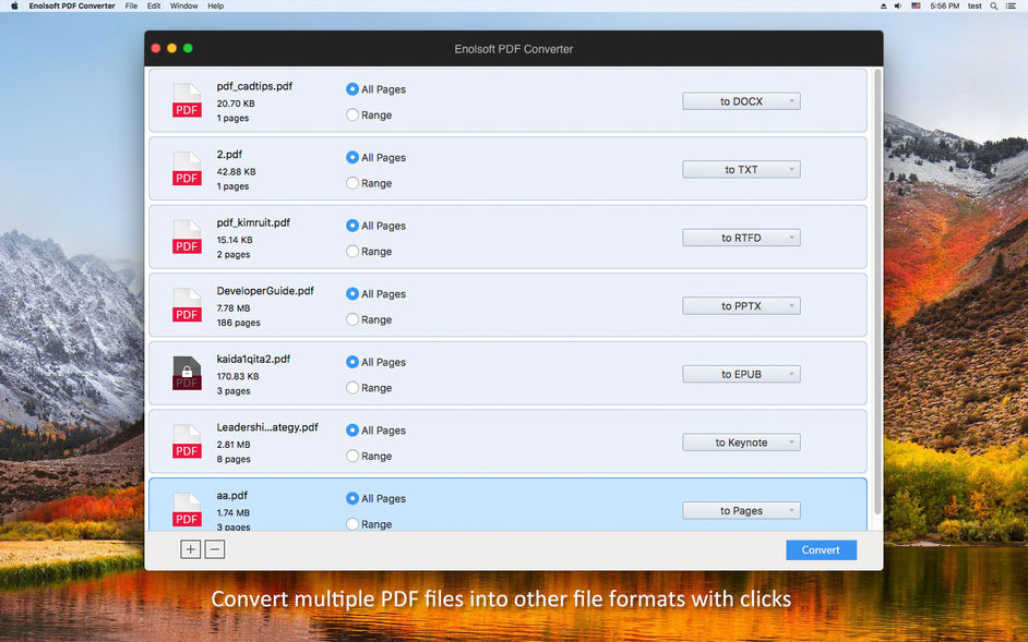 Enolsoft PDF Converter for Mac 4.1.0 PDF文件格式转换器