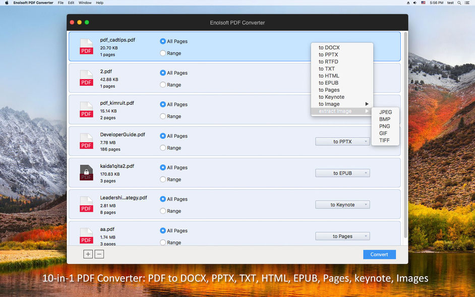 Enolsoft PDF Converter for Mac 4.1.0 PDF文件格式转换器