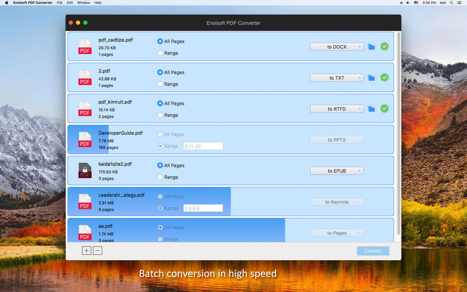 Enolsoft PDF Converter for Mac 4.1.0 PDF文件格式转换器