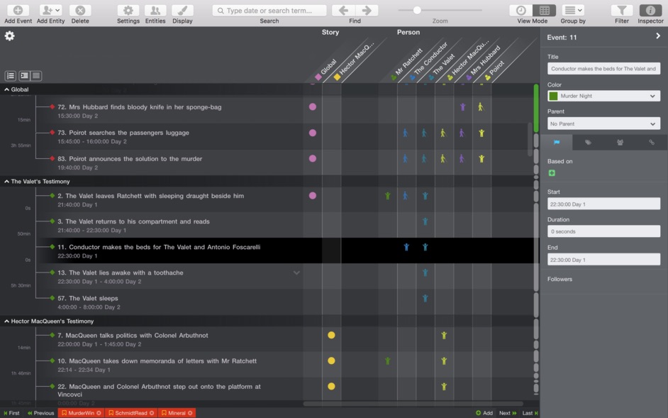 wrap text aeon timeline event