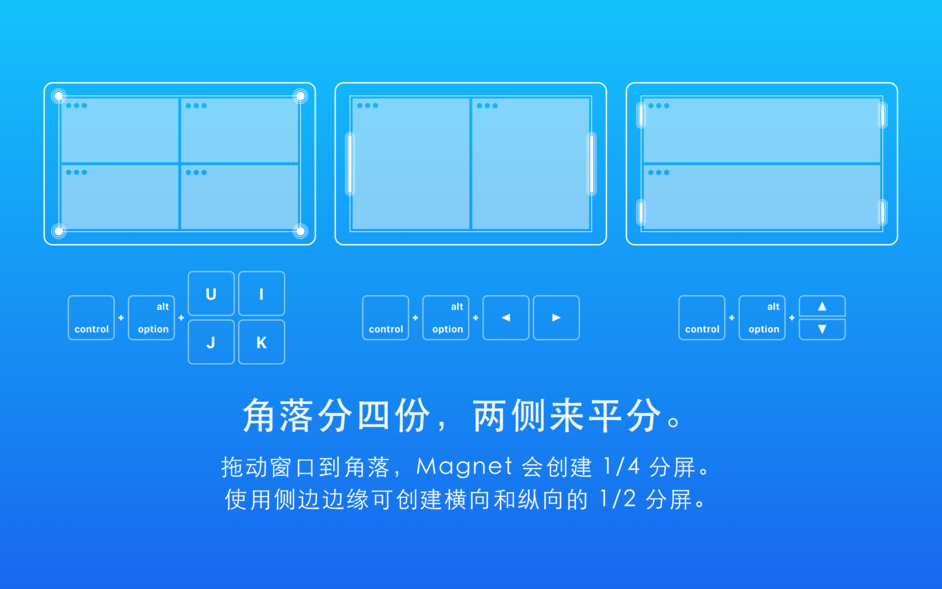 Magnet for Mac 2.3.1 窗口管理调整工具 中文破解版下载