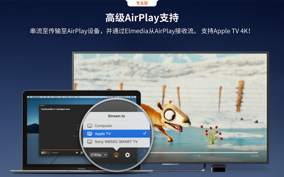 Elmedia Player Pro for Mac 7.0 多媒体播放器 中文破解版下载