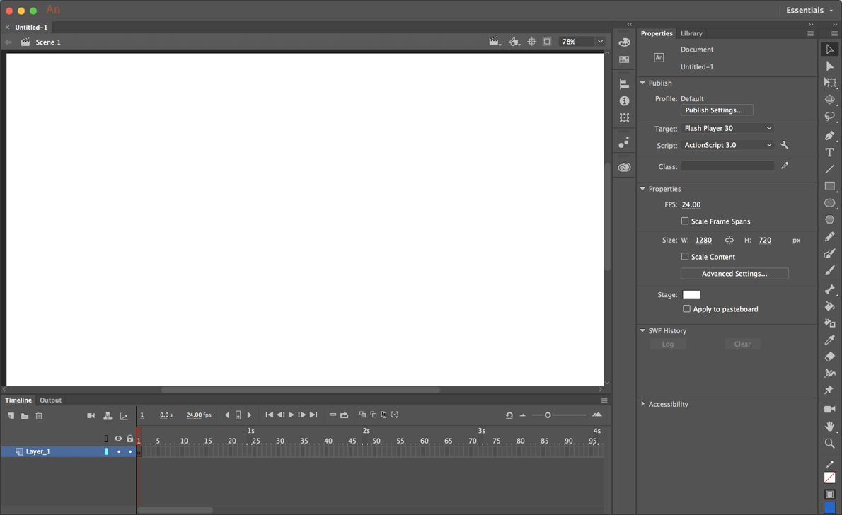 Adobe Animate CC 2019 for Mac 19.0  (（原Flash Professional）)破解版下载