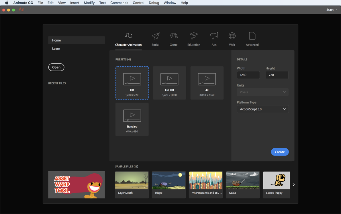Adobe Animate CC 2019 for Mac 19.1 (原Flash Professional)破解版下载