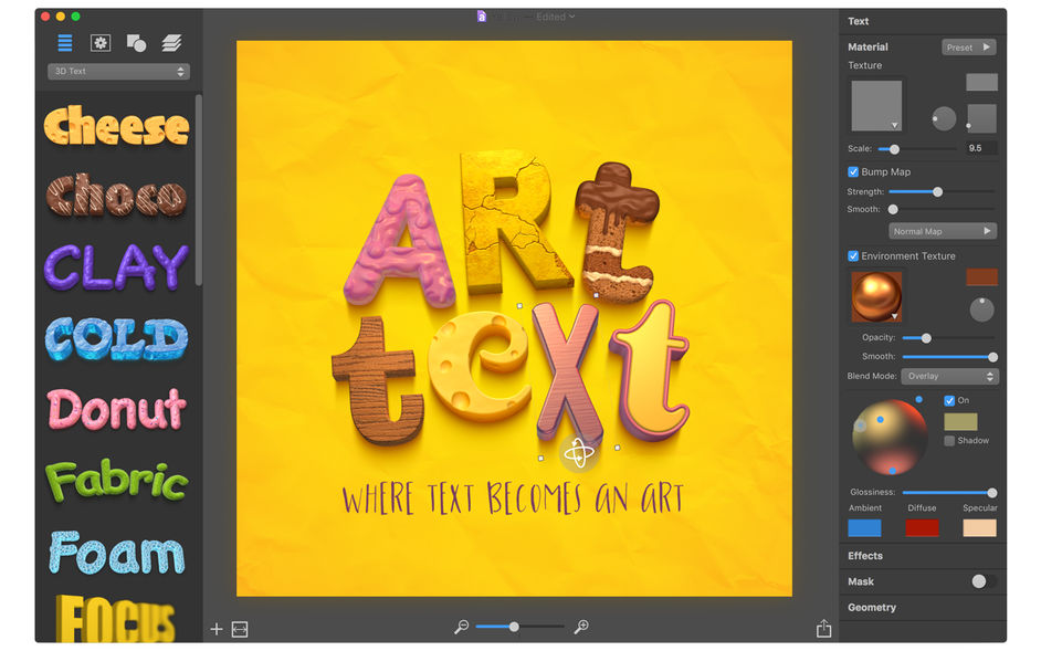 Art Text 3 for Mac v3.2.6 艺术图形设计软件 破解版下载