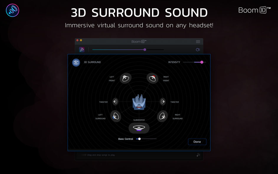 Boom 3D for Mac 1.1.5 最佳虚拟环绕声音效系统 中文破解版下载
