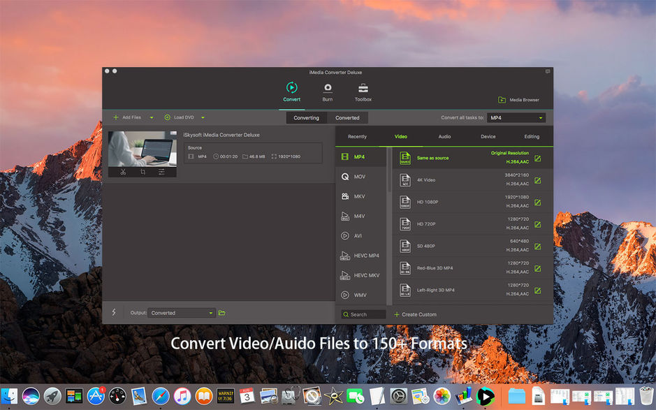 iSkysoft iMedia Converter Deluxe for Mac 10.3.0 全能格式转换器