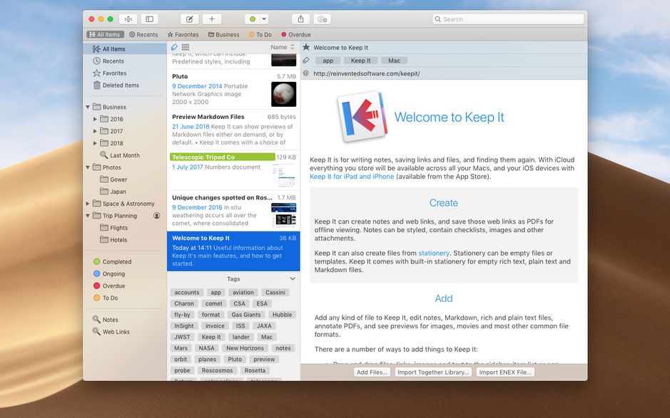Keep It for Mac 1.5.8 强大的笔记本工具 破解版下载