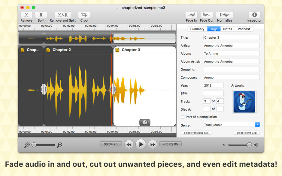 Fission for Mac 2.4.5 快速无损的音频编辑器 破解版下载