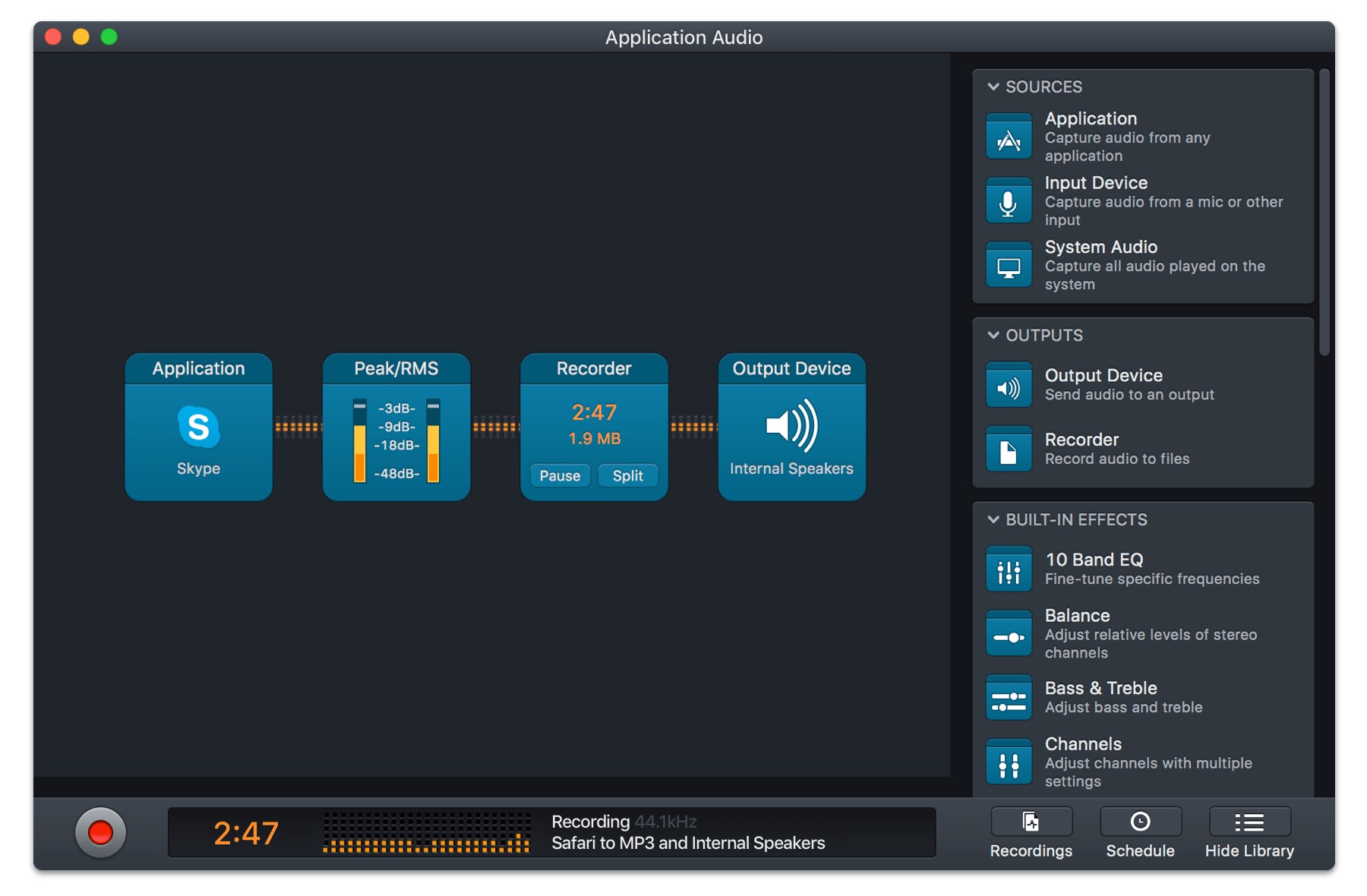 Audio Hijack for Mac 3.5.6 录制任何应用程序的音频 破解版下载