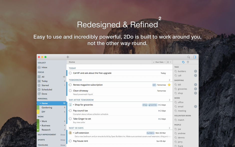 2Do for Mac 2.5.6 待办事项GTD任务管理 中文破解版下载