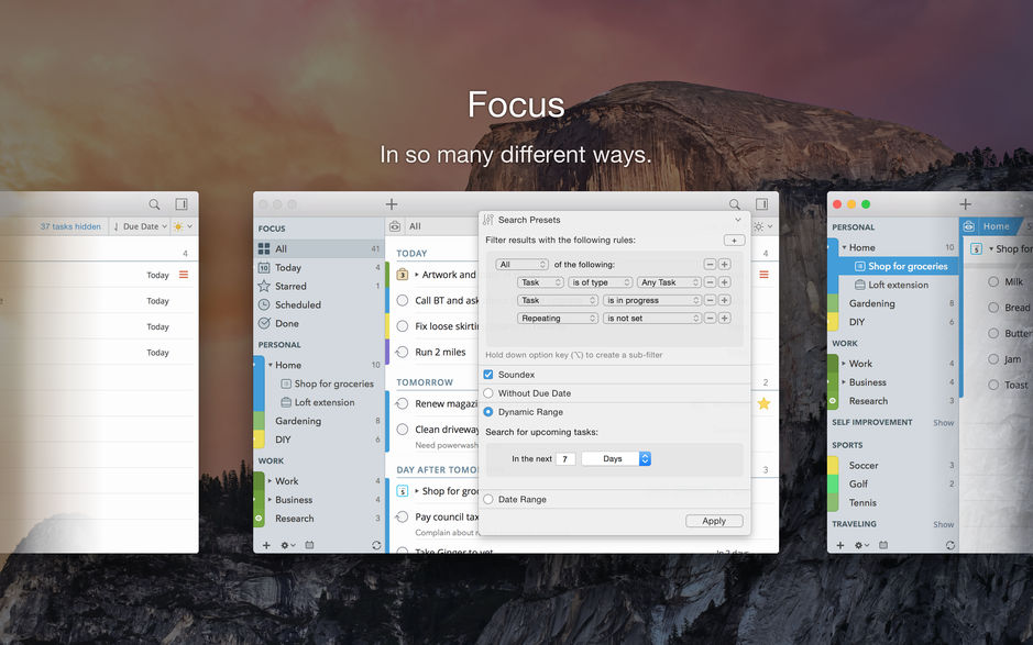 2Do for Mac 2.5.6 待办事项GTD任务管理 中文破解版下载