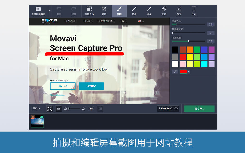Movavi Screen Capture Pro 10 for Mac 10.0.2 屏幕录制软件 中文破解版下载