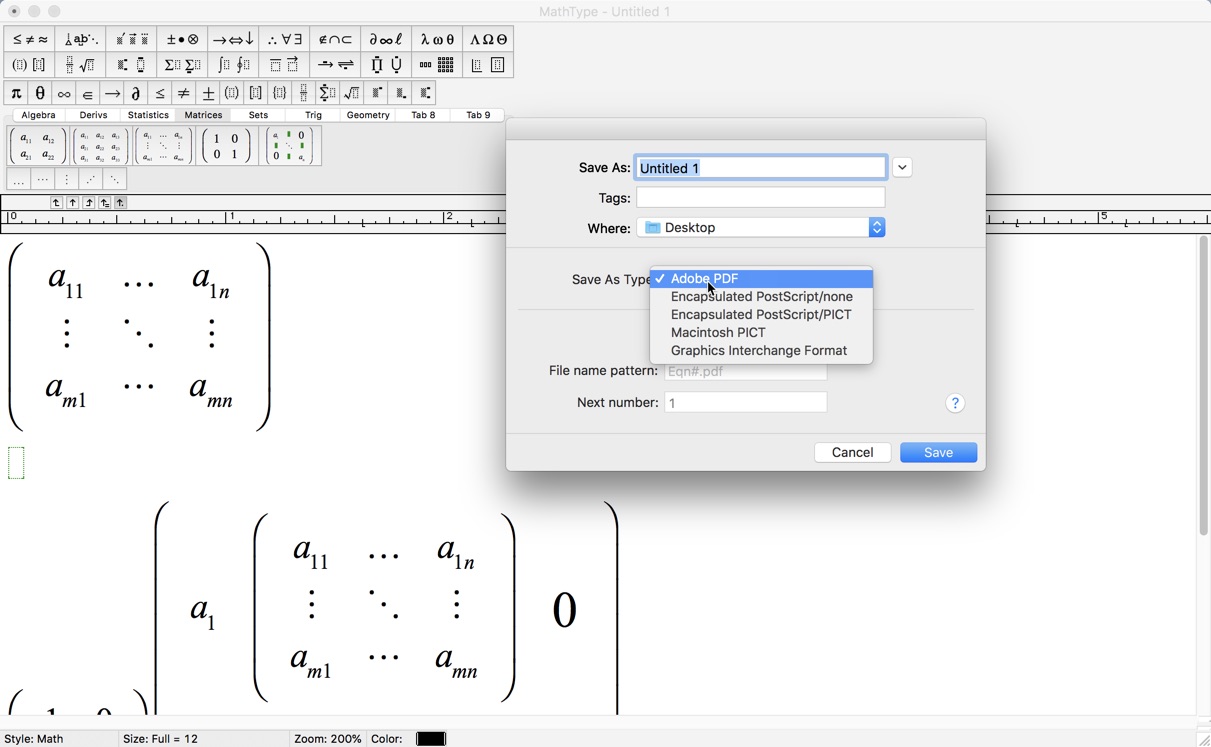 MathType for Mac 7.4.1 破解版下载 强大的数学公式编辑器