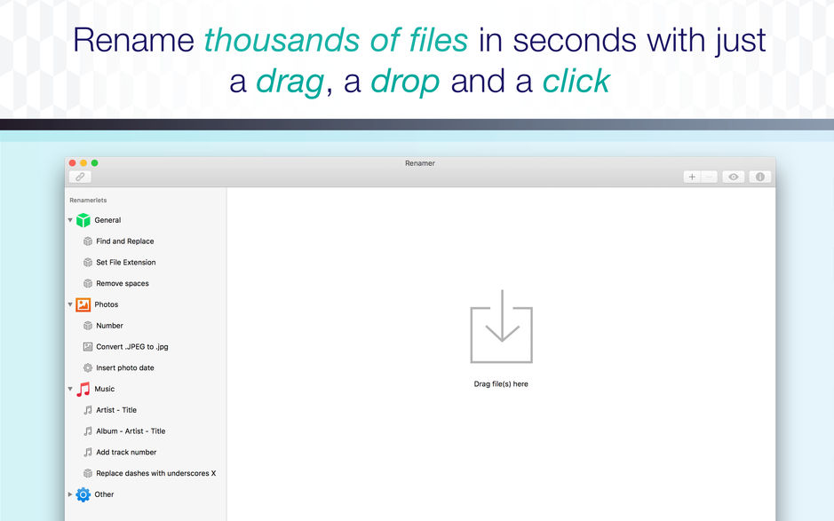 Renamer 5 for Mac 5.2.6 批量文件重命名工具 破解版下载