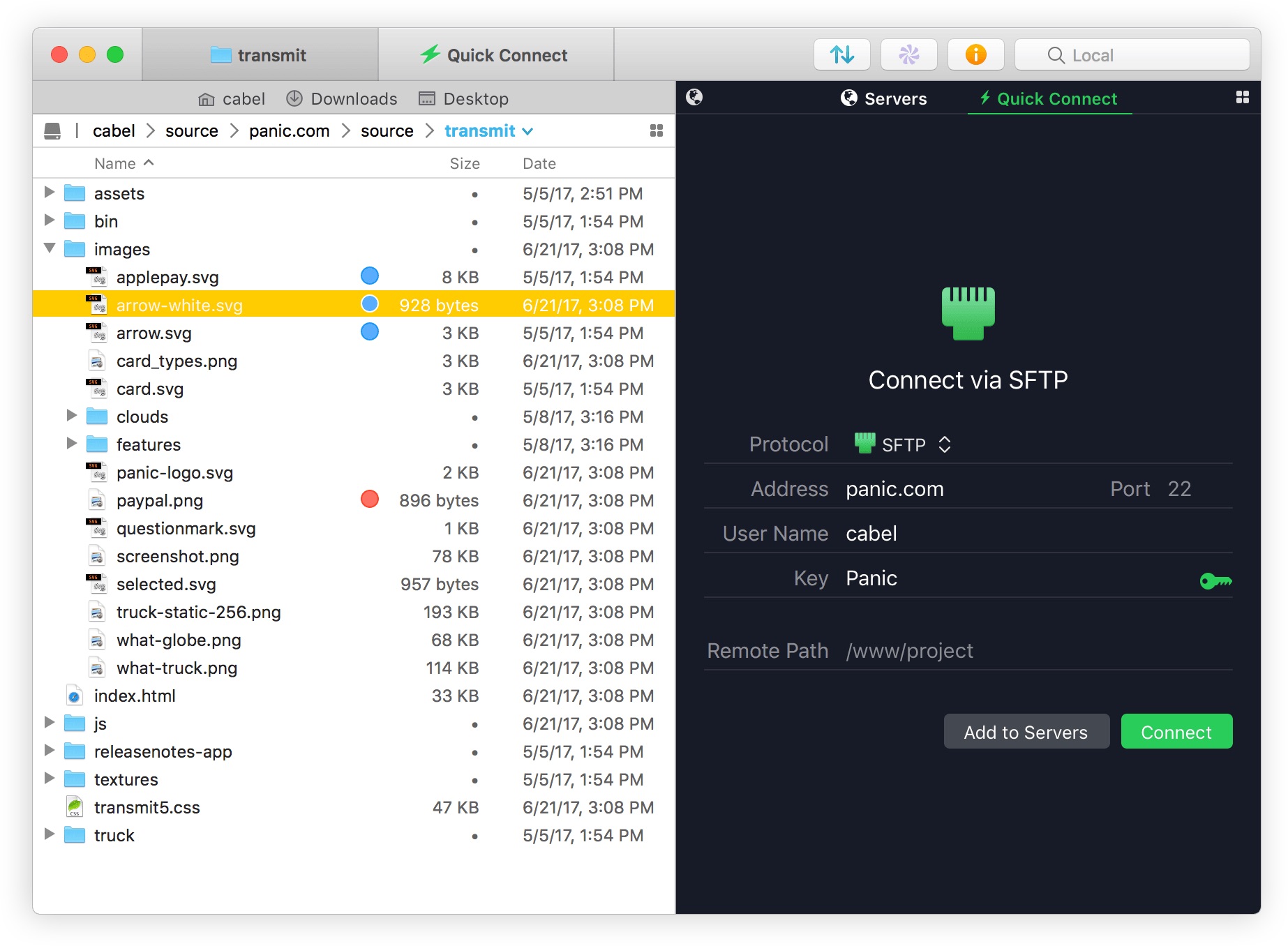 Transmit 5 for Mac v5.2.1 优秀的FTP/SFTP客户端 中文破解版下载