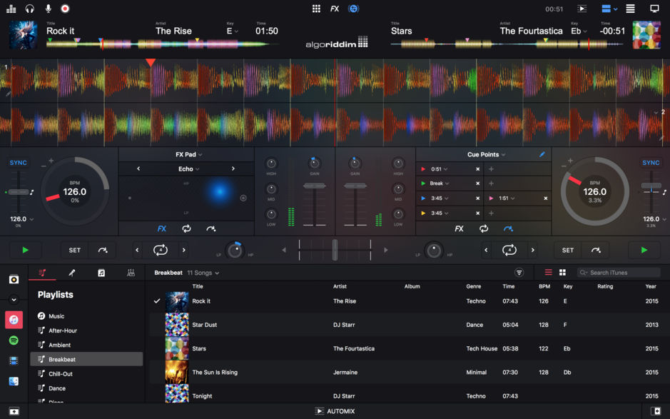djay Pro 2 for Mac v2.0.10 专业的DJ软件 DJ工具包 破解版下载