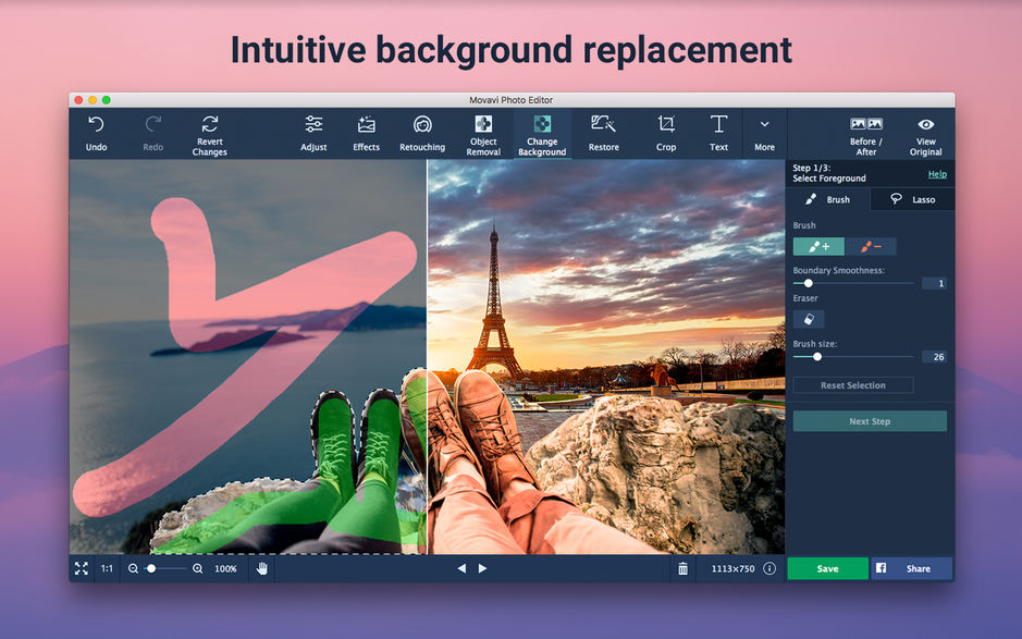 Movavi Photo Editor 5 for Mac v5.7.0 照片编辑器 中文破解版下载 苹果Mac版_注册机_安装包 Mac助理
