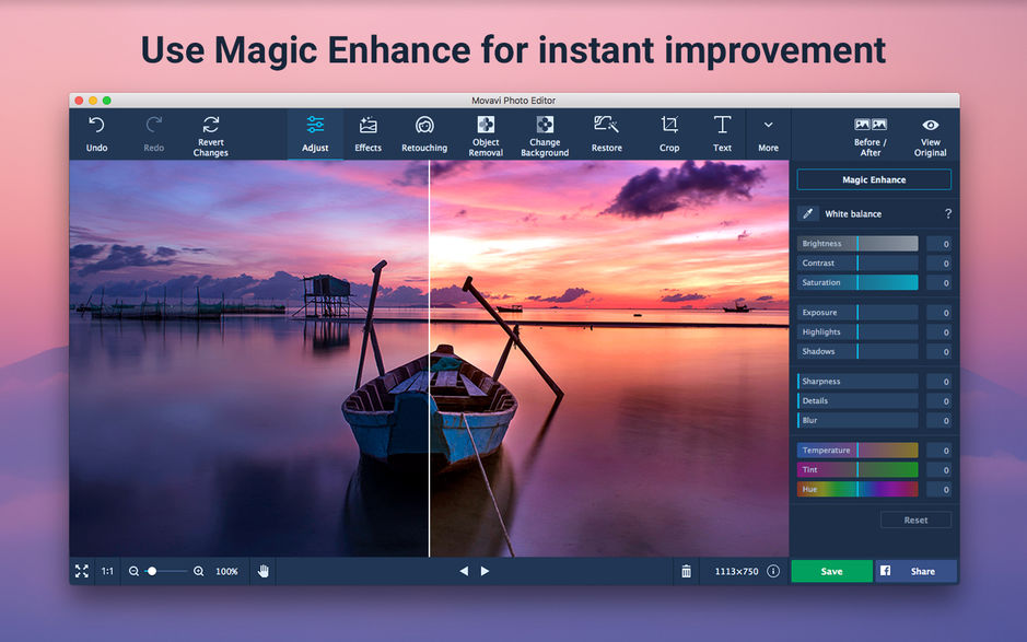1433025c495c1e6ae76Kz7f4y Movavi Photo Editor 5 for Mac v5.7.0 照片编辑器 中文破解版下载