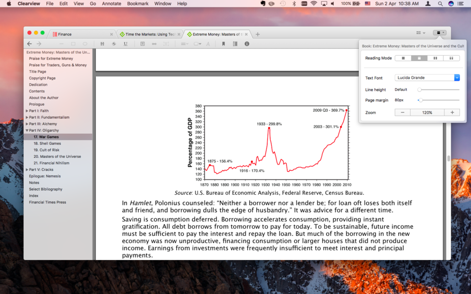 Clearview for Mac v2.3.1 易用的电子书阅读器 破解版下载