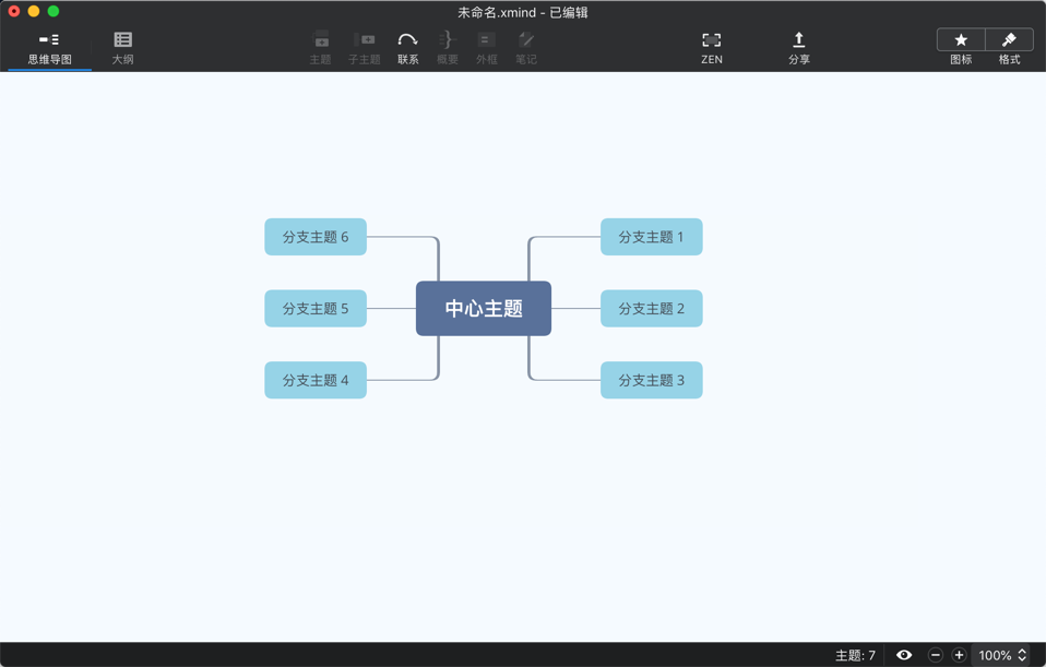 2125165c811bbca961eUPRb5W XMind: ZEN for Mac 9.1.3 思维导图工具 中文破解版下载