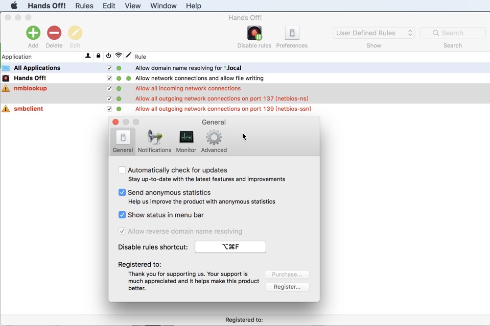 Hands Off! for Mac v4.1.0 监控网络连接 防火墙工具 破解版下载