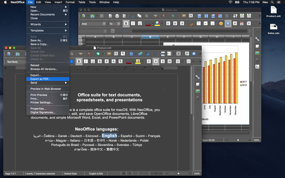 NeoOffice 2017.17 for Mac 办公软件套件 中文破解版下载