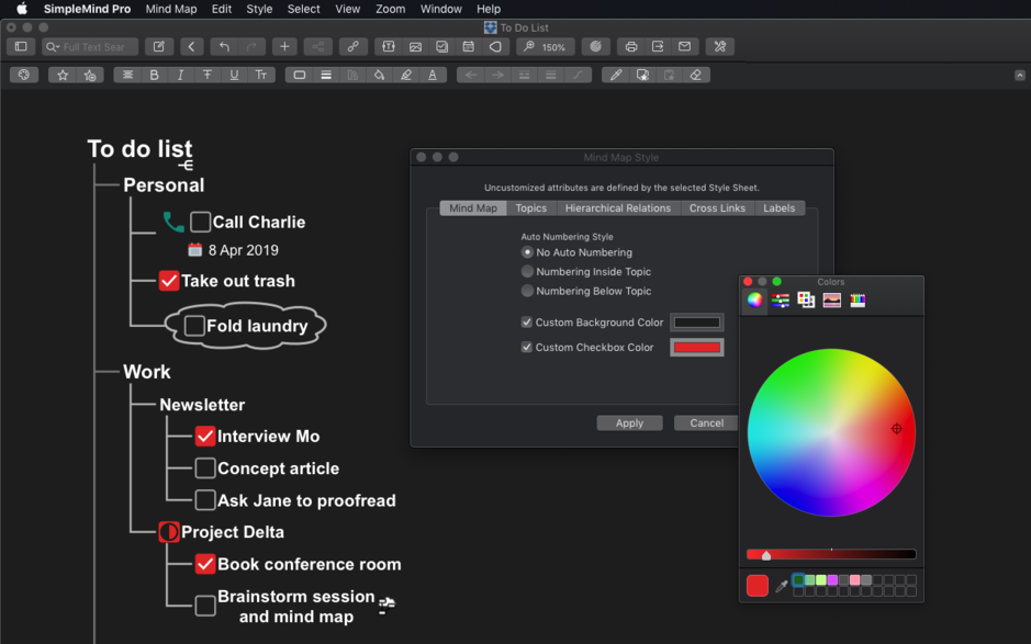 SimpleMind Pro for Mac v1.23.2 头脑风暴 思维导图 中文破解版