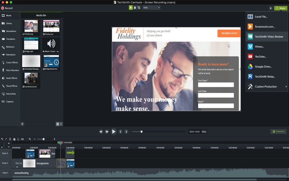 Camtasia 2019 for Mac v2019.0.1 屏幕录制和制作工具 破解版下载