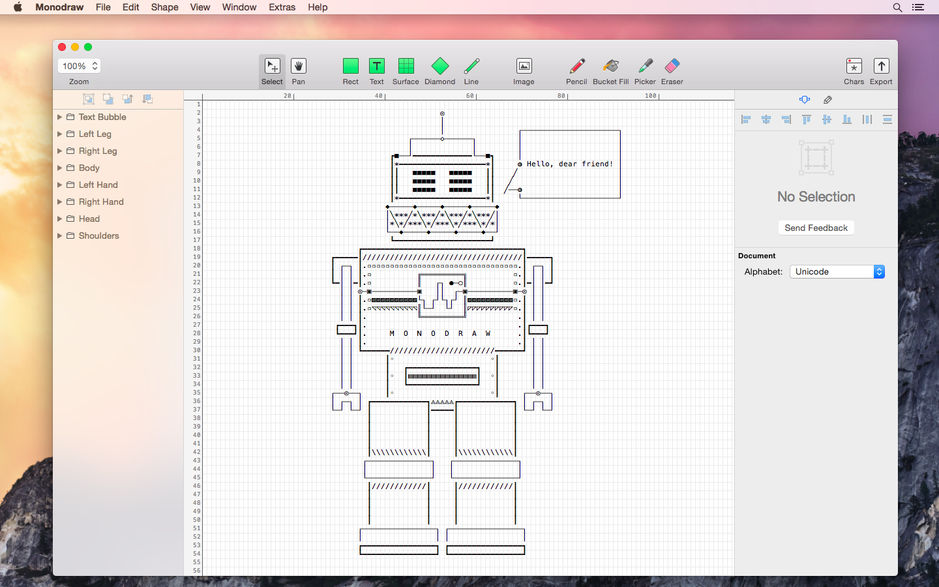 Monodraw for Mac 1.4 ASCII艺术编辑器 破解版下载