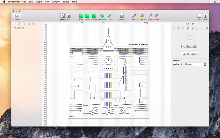 Monodraw for Mac 1.4 ASCII艺术编辑器 破解版下载