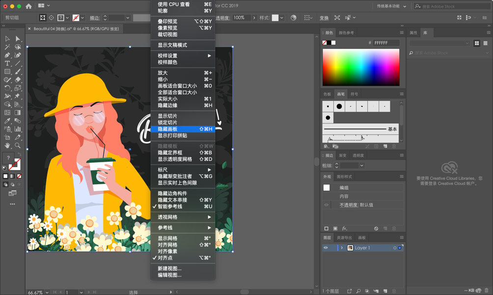 Adobe Illustrator CC 2019 for Mac v23.0.4 Ai 2019中文破解版下载