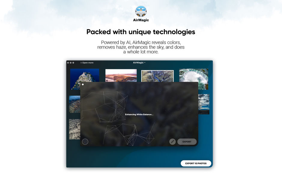 AirMagic for Mac v1.0.0 人工智能无人机照片增强工具 中文破解版