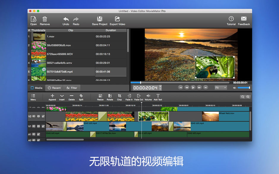 MovieMator Video Editor Pro for Mac v2.6.1 剪大师专业版 破解版下载