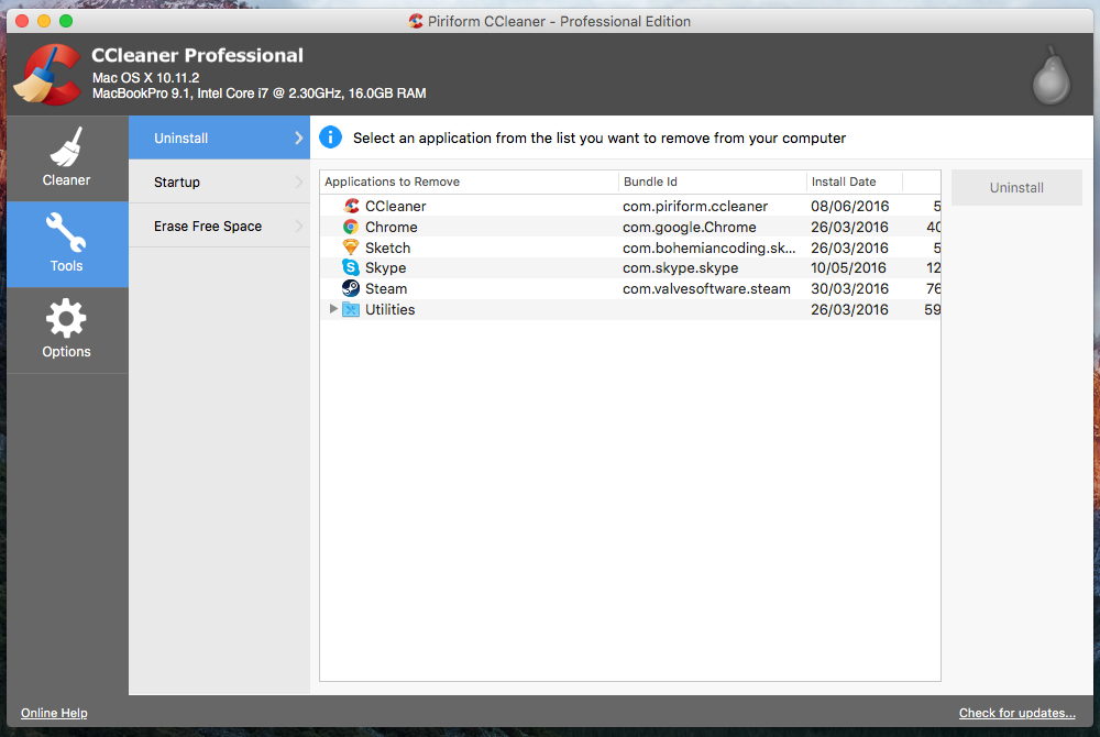 CCleaner Pro for Mac 1.16 系统优化清理工具 破解专业版下载