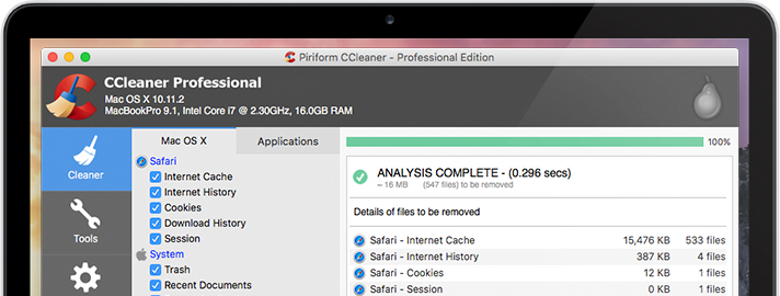 CCleaner Pro for Mac 1.16 系统优化清理工具 破解专业版下载