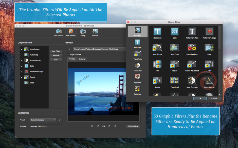 BatchPhoto Pro for Mac v4.4 照片批量处理工具 破解版下载