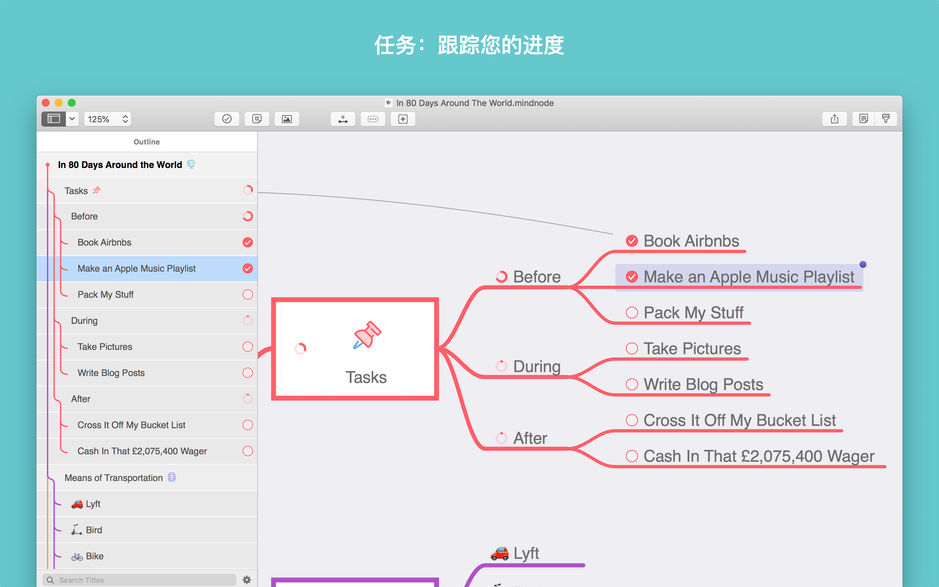 MindNode for Mac 6.0.4 轻松的思维导图软件 中文完整版