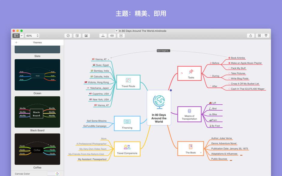 MindNode for Mac 6.0.4 轻松的思维导图软件 中文完整版