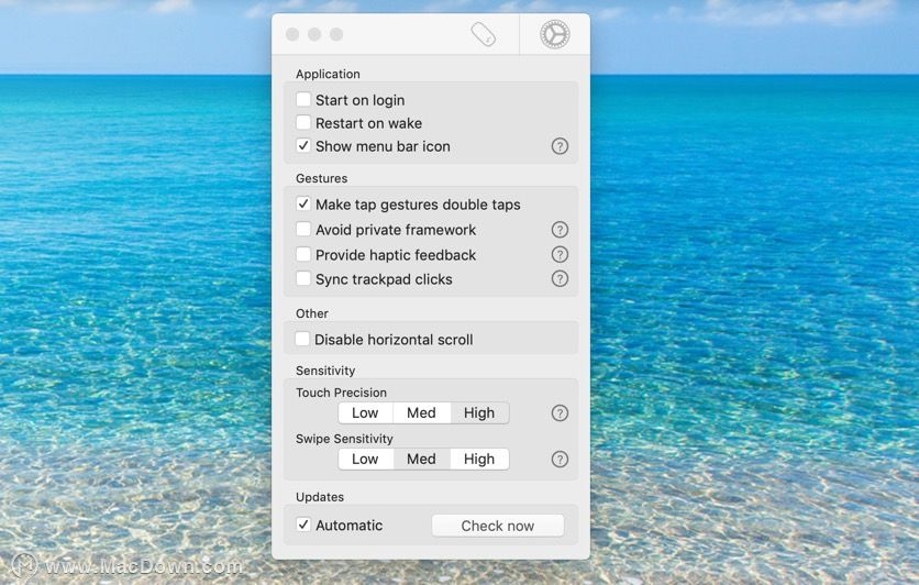 Multitouch for Mac v1.15 触控板手势增强程序 破解版下载