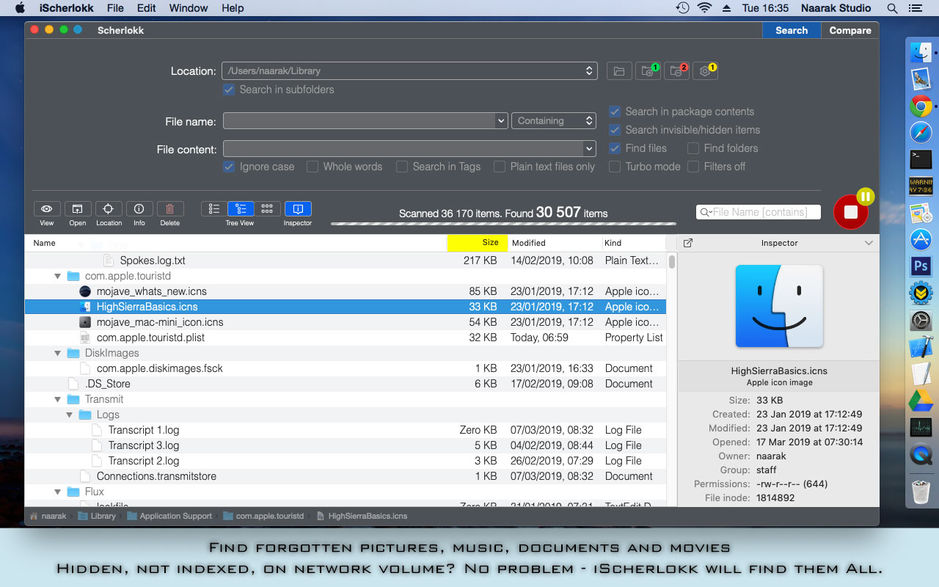 iScherlokk for Mac v4.1 文件搜索和文件比较工具 永久版下载